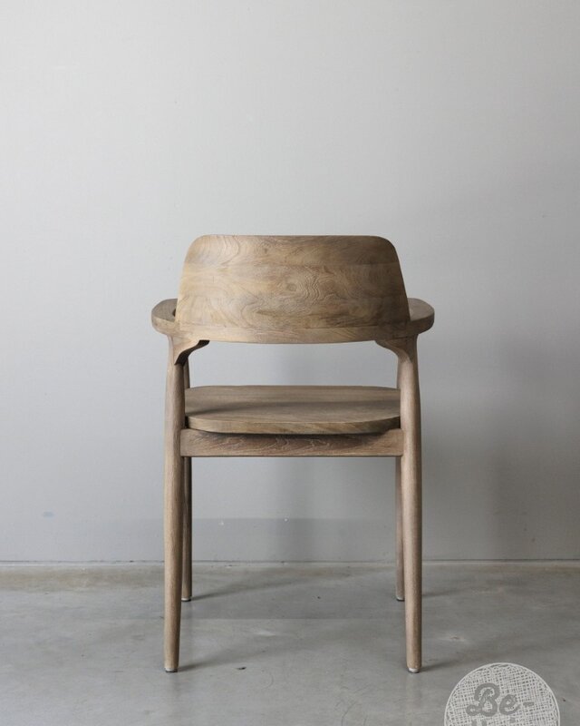 Be-Uniq Eetkamerstoel Lucca | Light Finish | Teak Hout