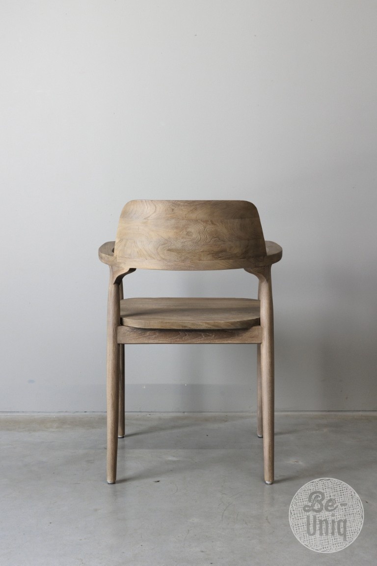 Be-Uniq Eetkamerstoel Lucca | Light Finish | Teak Hout