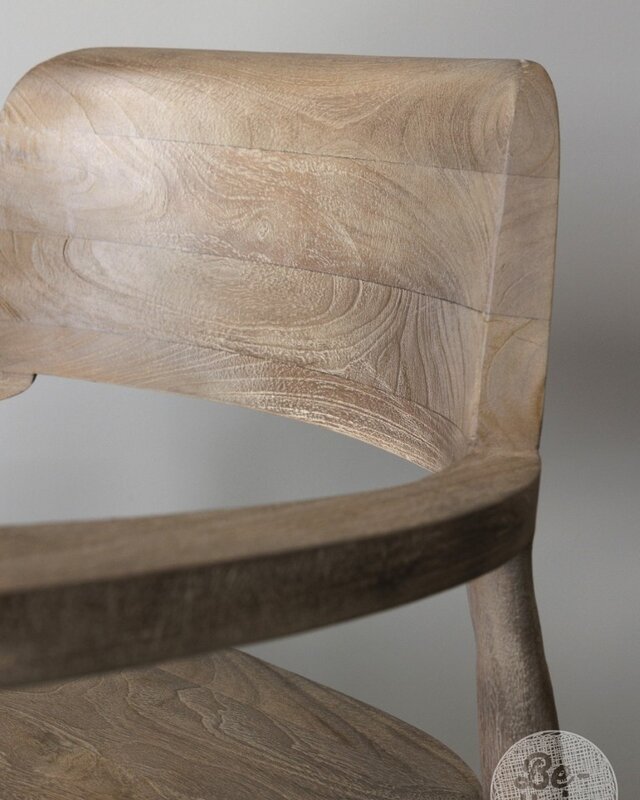 Be-Uniq Eetkamerstoel Lucca | Light Finish | Teak Hout