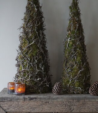 Rene Houtman Kerstboom Mos Met Bonsai | Naturel | H120 cm