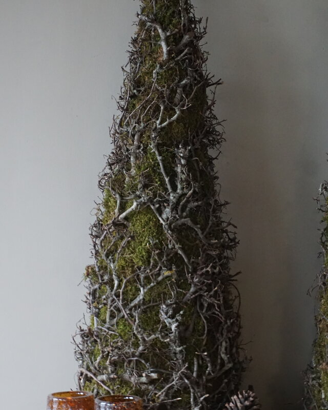 Rene Houtman Kerstboom Mos Met Bonsai | Naturel | H120 cm