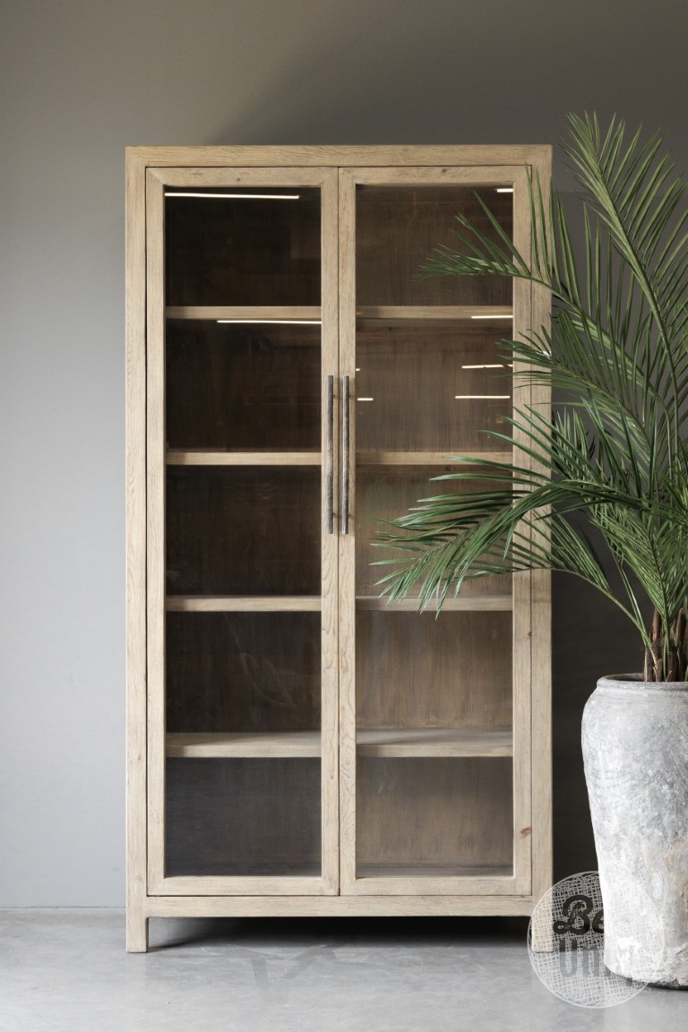 Be-Uniq Vitrinekast | Oud Hout | China