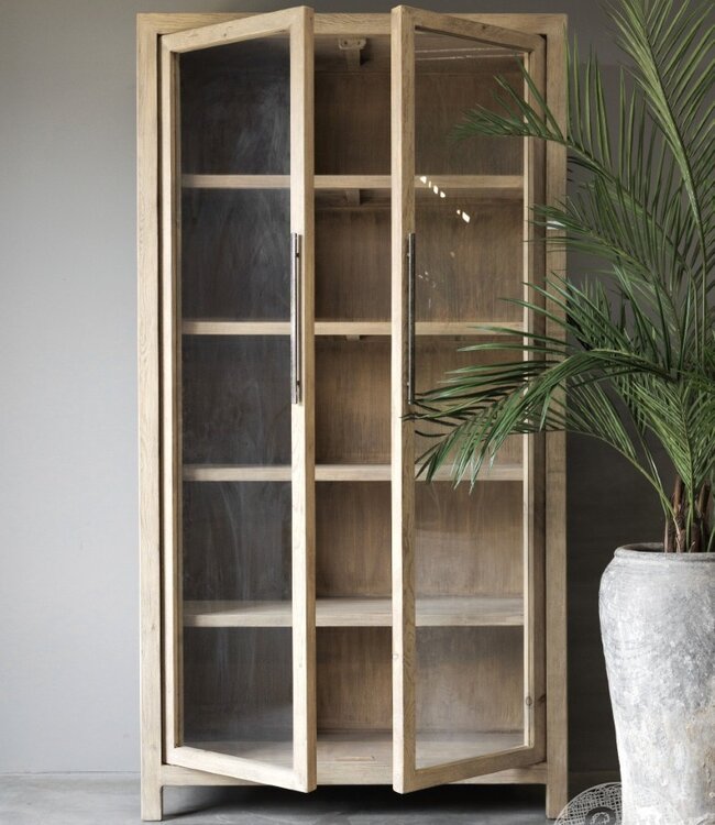 Be-Uniq Vitrinekast | Oud Hout | China