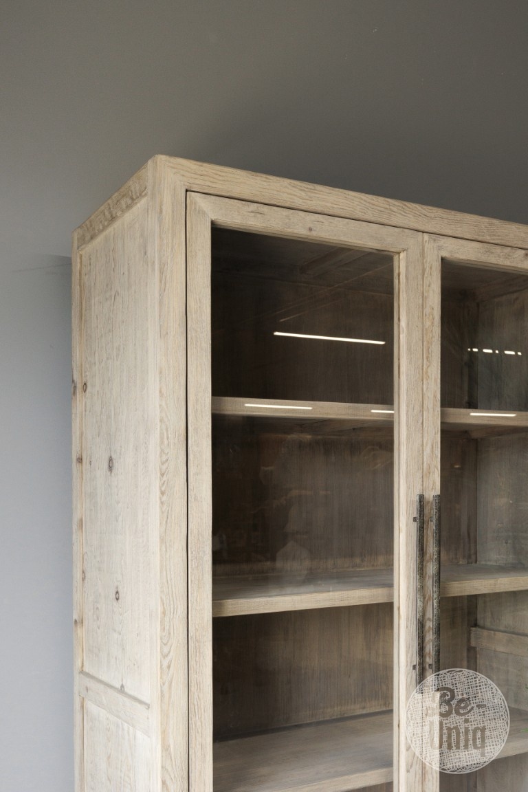 Be-Uniq Vitrinekast | Oud Hout | China