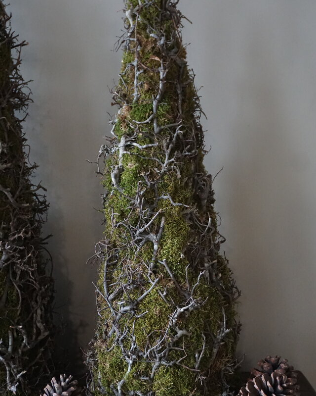 Rene Houtman Kerstboom Mos Met Bonsai | Naturel | H90 cm