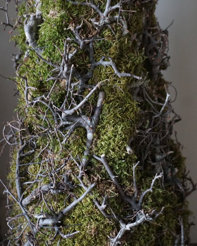 Rene Houtman Kerstboom Mos Met Bonsai | Naturel | H90 cm