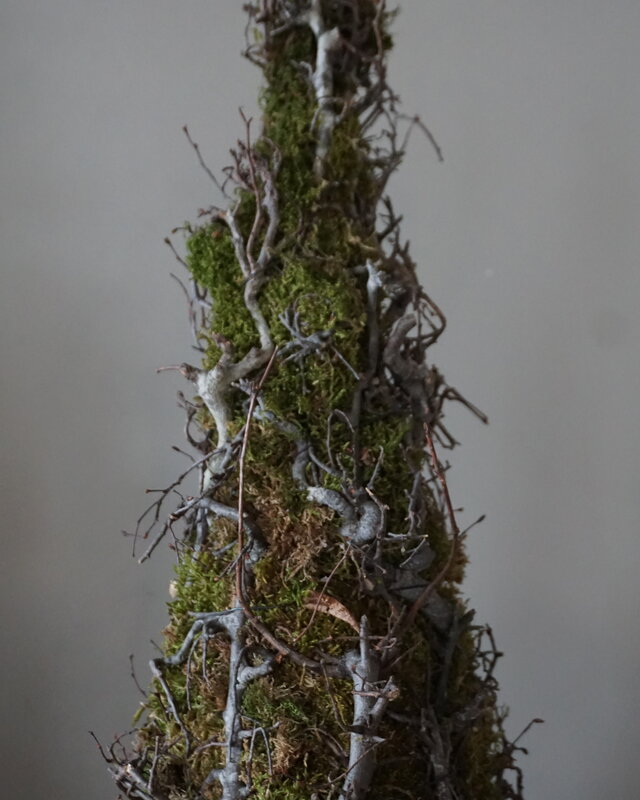 Rene Houtman Kerstboom Mos Met Bonsai | Naturel | H90 cm