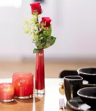 DutZ Kaarsenglas | Rood | H7 x D7 cm