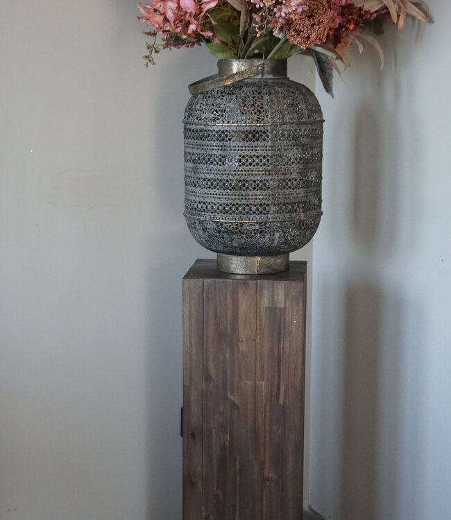 Rene Houtman Bloemenzuil/Pilaar Hout H75xB26xD26 cm