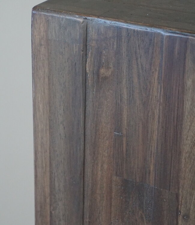 Rene Houtman Bloemenzuil/Pilaar Hout H75xB26xD26 cm