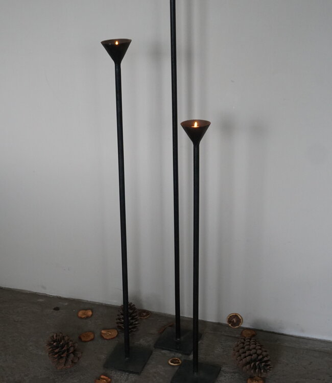 Be-Uniq Vloerkandelaar Fay | Set Van 3 | Metaal