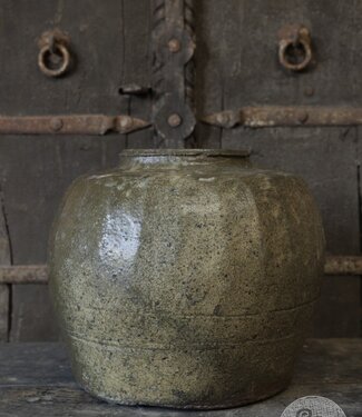Be-Uniq Unieke Oude Zoutpot | China | Groen