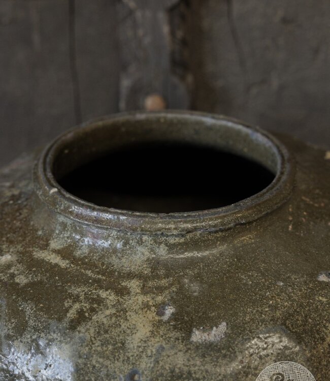 Be-Uniq Unieke Oude Zoutpot | China | Groen