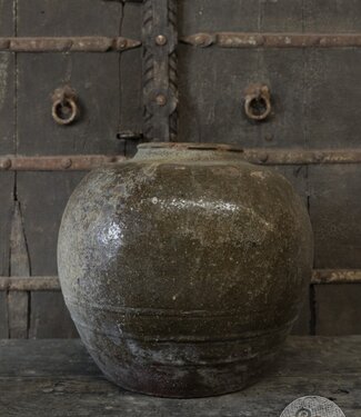 Be-Uniq Unieke Oude Zoutpot | China | Groen