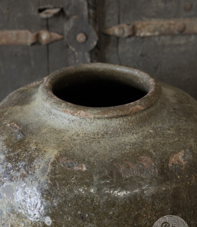 Be-Uniq Unieke Oude Zoutpot | China | Groen
