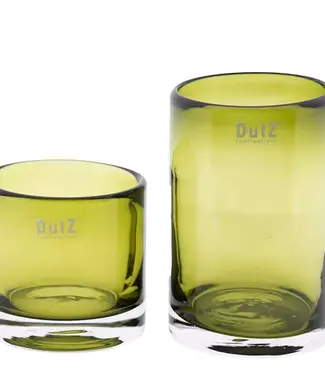 DutZ Kaarsenglas | Olijfgroen | 2 Maten