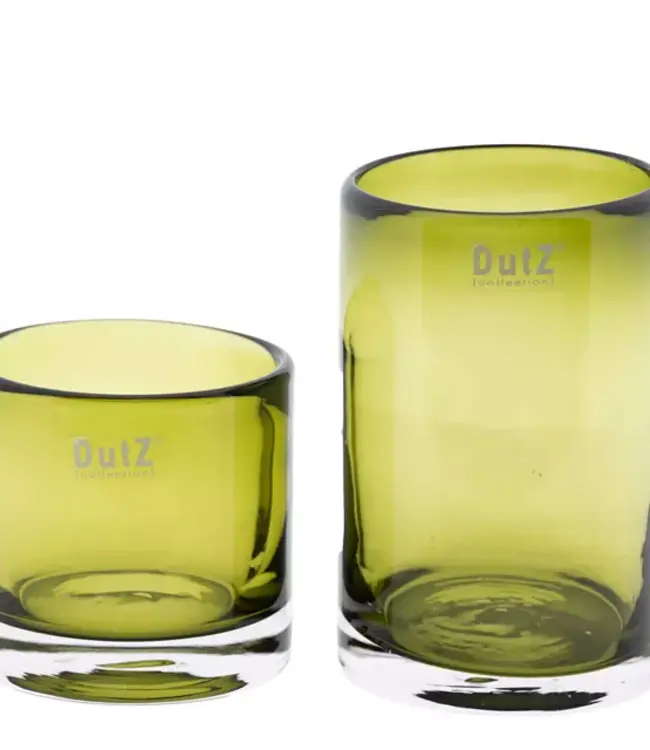 DutZ Kaarsenglas | Olijfgroen | 3 Maten