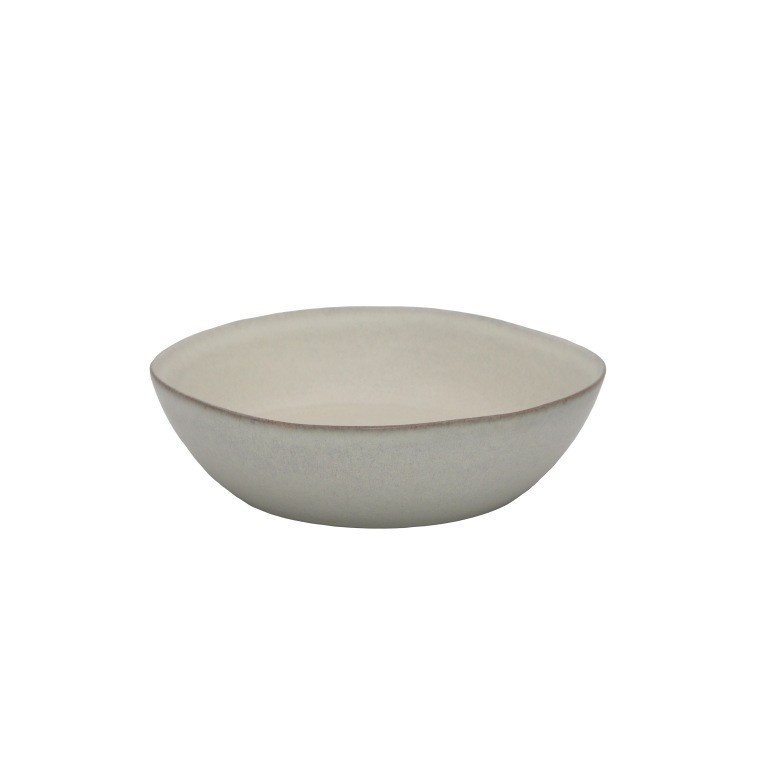 LEEFF Kom Luna L | Set Van 6 | Naturel | Keramiek | H6xL14xB7,4 cm