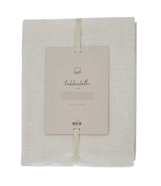 LEEFF Tafelkleed Tamara | Naturel | Katoen | L240xB140 cm