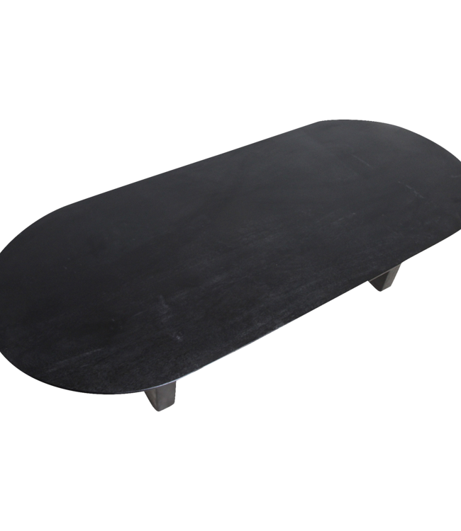 Raw Materials Amsterdam Bullnose Salontafel | Zwart | H35 x B140 x D60 cm