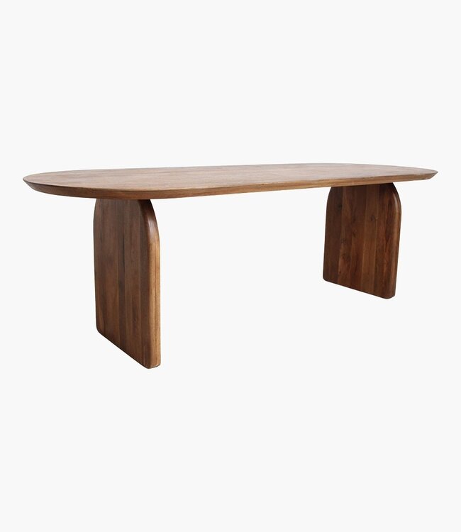 Raw Materials Amsterdam Bullnose | Eettafel Gesloten | Bruin | 200 cm