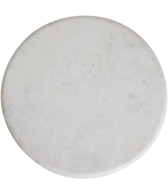 Raw Materials Amsterdam Bijzettafel Kuching | Marmer | Wit | H50 x D40 cm