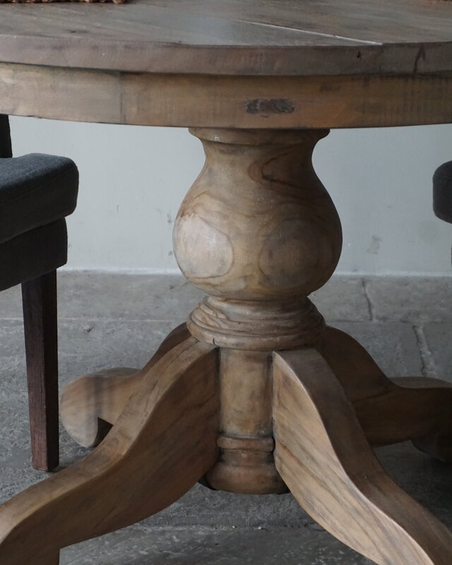 Rene Houtman Eetkamertafel | Rond | Bruin | H79 x D120 cm