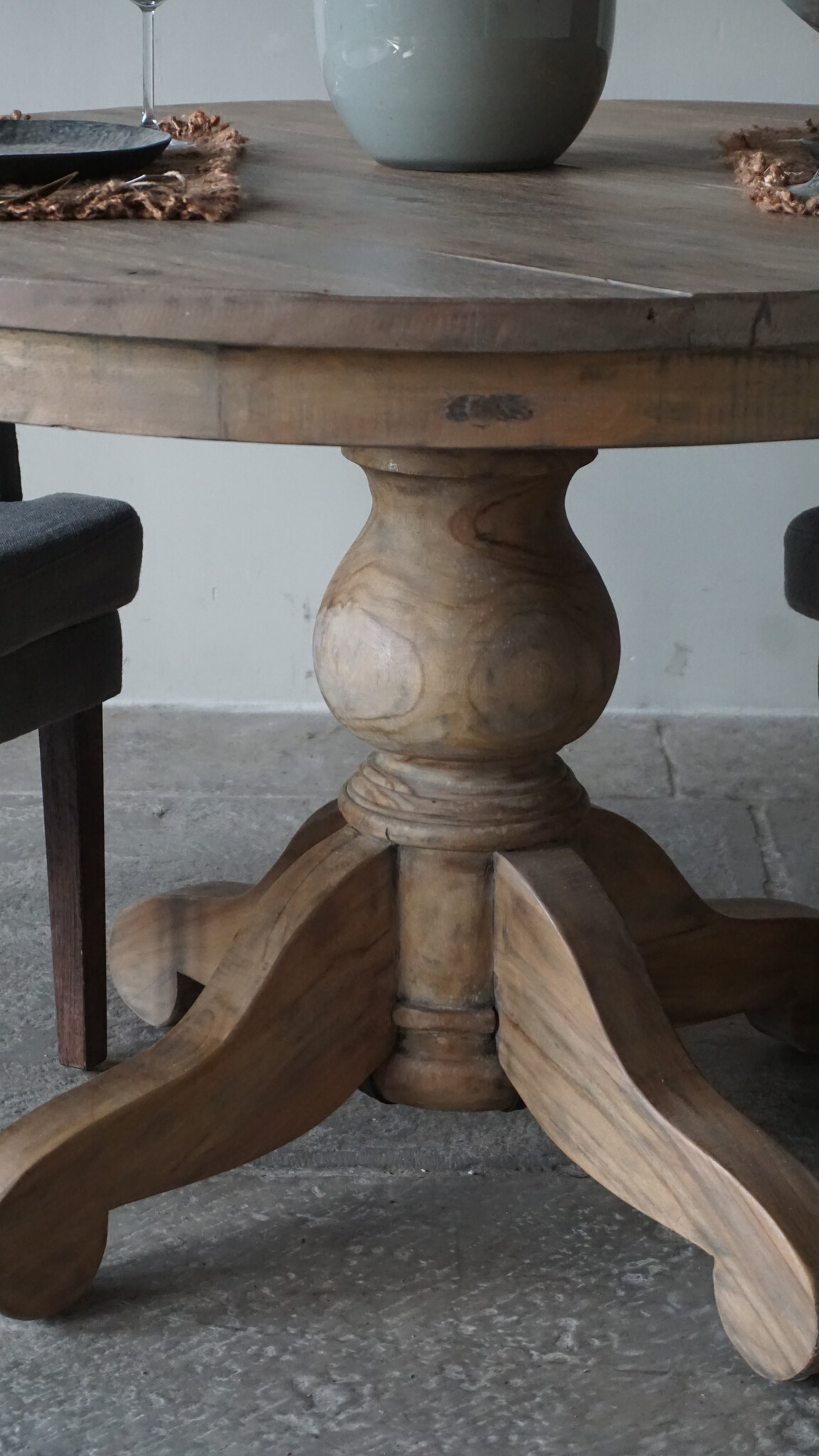 Rene Houtman Eetkamertafel | Rond | Bruin | H79 x D120 cm