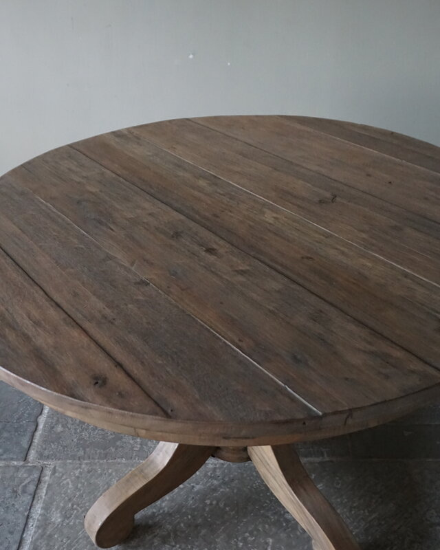 Rene Houtman Eetkamertafel | Rond | Bruin | H79 x D120 cm