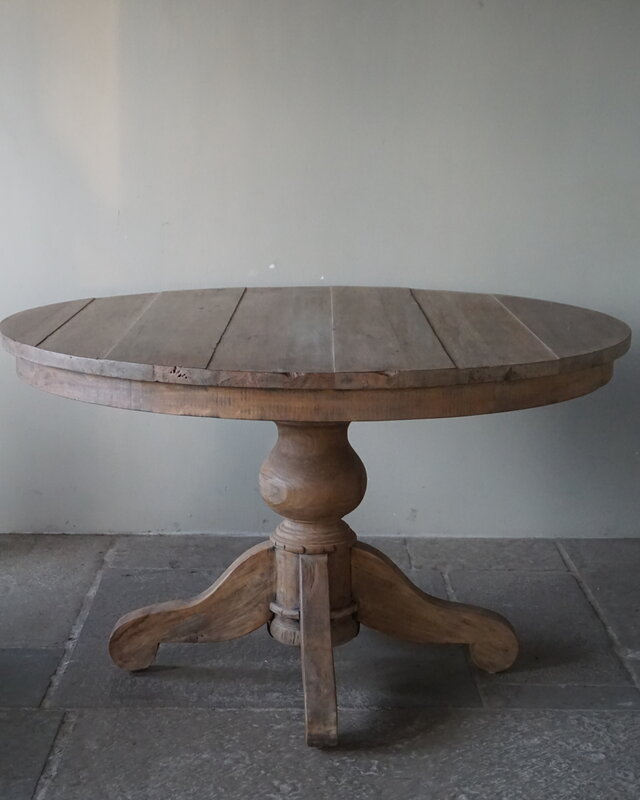Rene Houtman Eetkamertafel | Rond | Bruin | H79 x D130 cm
