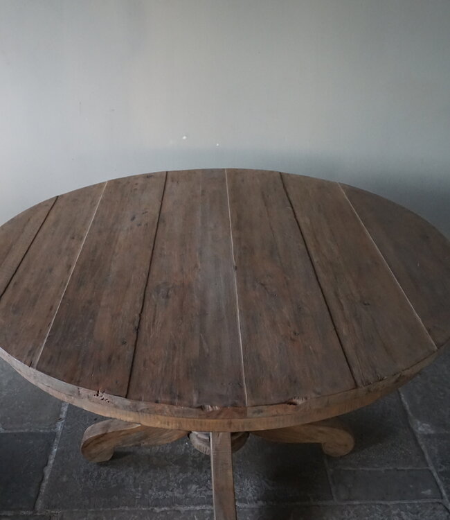 Rene Houtman Eetkamertafel | Rond | Bruin | H79 x D130 cm