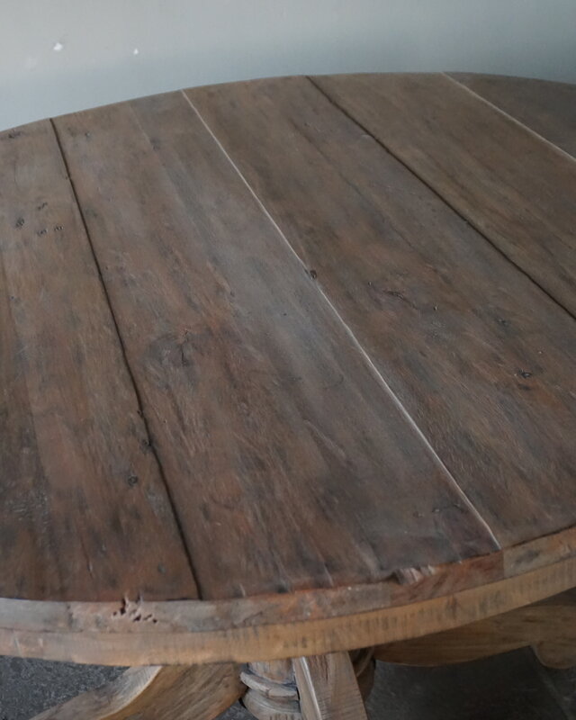 Rene Houtman Eetkamertafel | Rond | Bruin | H79 x D130 cm