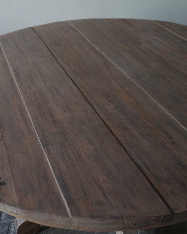 Rene Houtman Ronde Eetkamertafel | Bruin | H79 x D130 cm