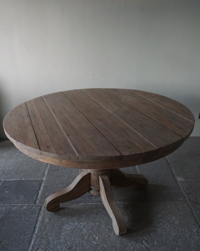 Rene Houtman Ronde Eetkamertafel | Bruin | H79 x D130 cm