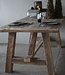 Rene Houtman Oud Eikenhouten Kloostertafel | H79xB220xD100