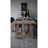 Oud Eikenhouten Kloostertafel | H79xB250xD100