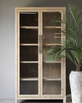 Be-Uniq Vitrinekast | Oud Hout | China | H230 x B122 x D51 cm