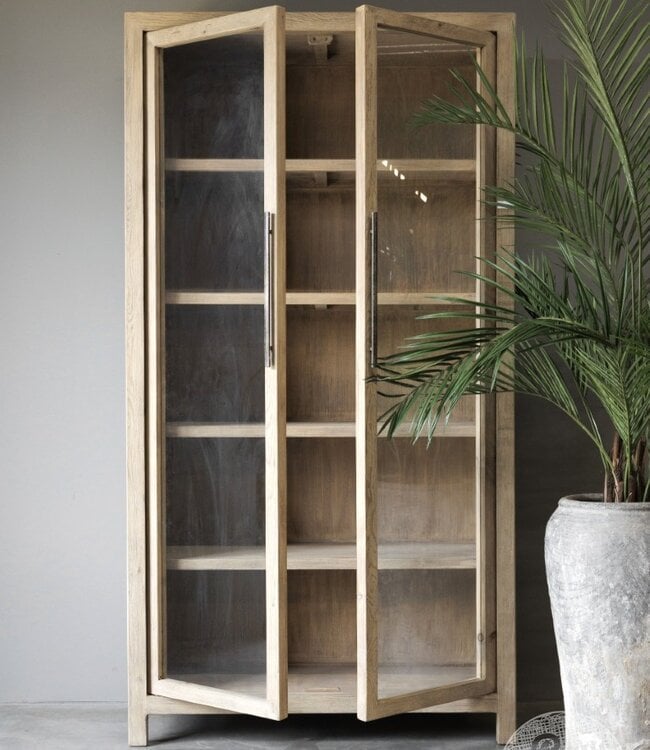 Be-Uniq Vitrinekast | Oud Hout | China | H230 x B122 x D51 cm