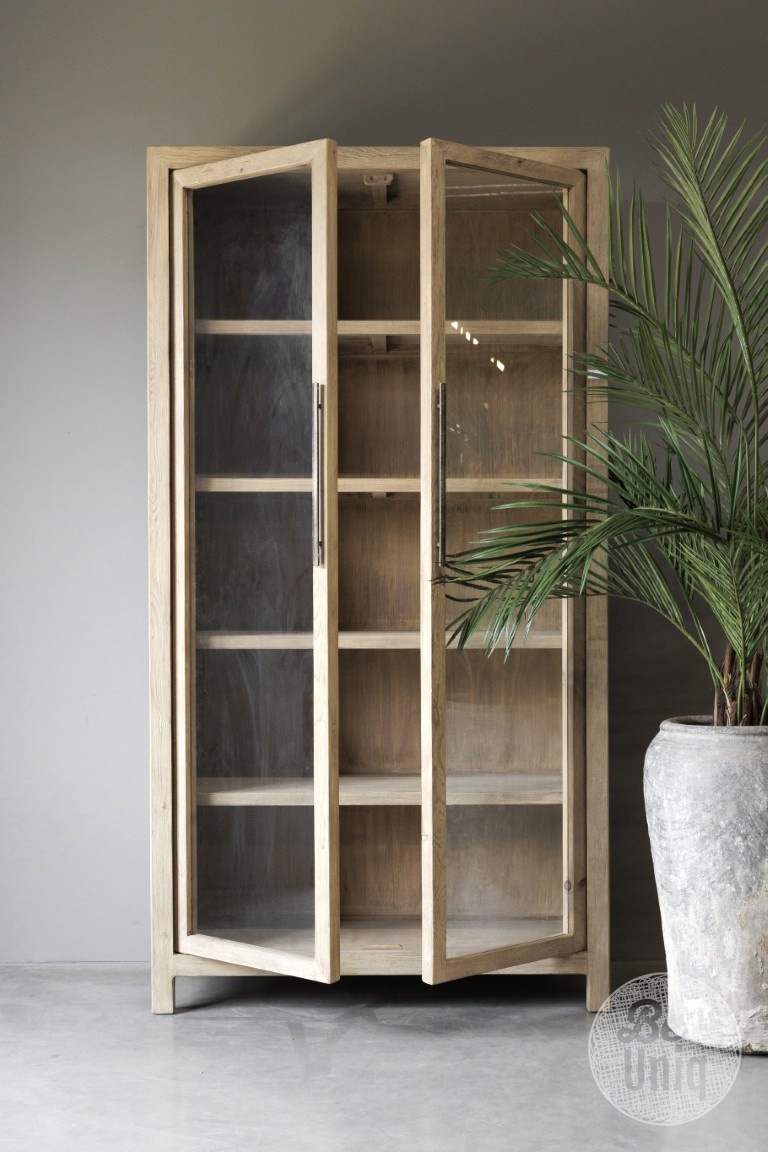 Be-Uniq Vitrinekast | Oud Hout | China | H230 x B122 x D51 cm