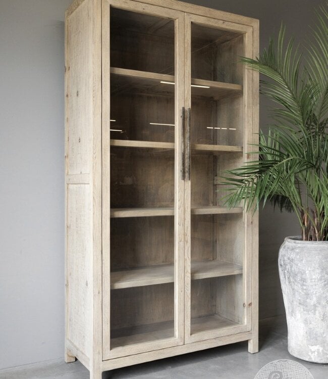 Be-Uniq Vitrinekast | Oud Hout | China | H230 x B122 x D51 cm