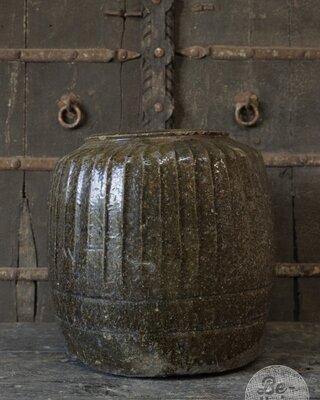 Be-Uniq Oude Zoutpot | Groen | China | H41 x D41 cm