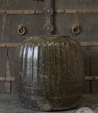 Be-Uniq Oude Zoutpot | Groen | China | H41 x D41 cm