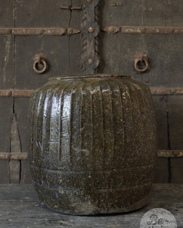 Be-Uniq Oude Zoutpot | Groen | China | H41 x D41 cm