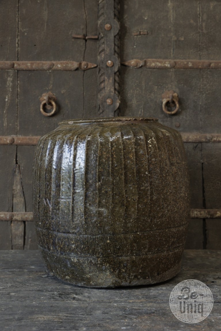 Be-Uniq Oude Zoutpot | Groen | China | H41 x D41 cm