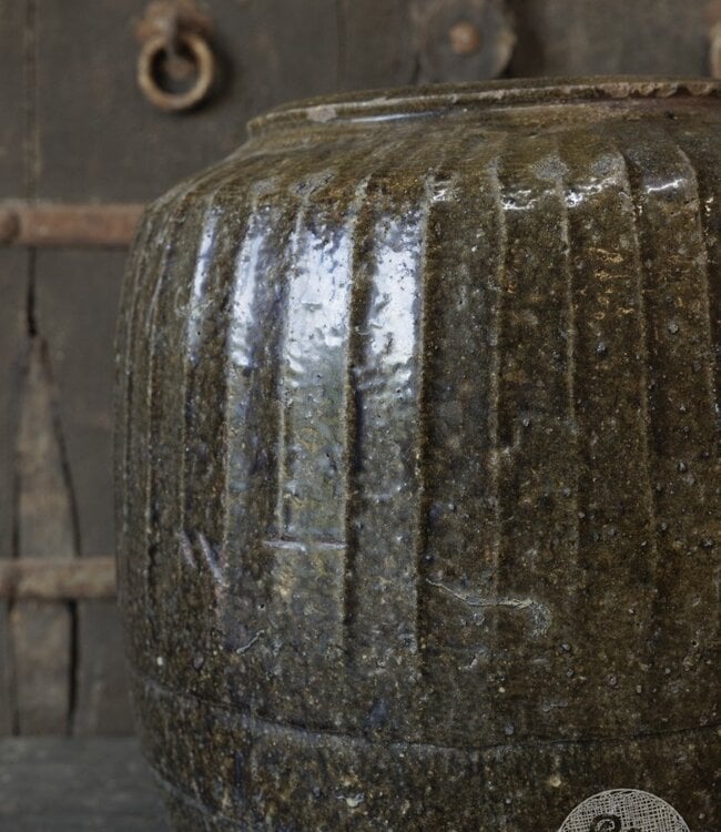 Be-Uniq Oude Zoutpot | Groen | China | H41 x D41 cm