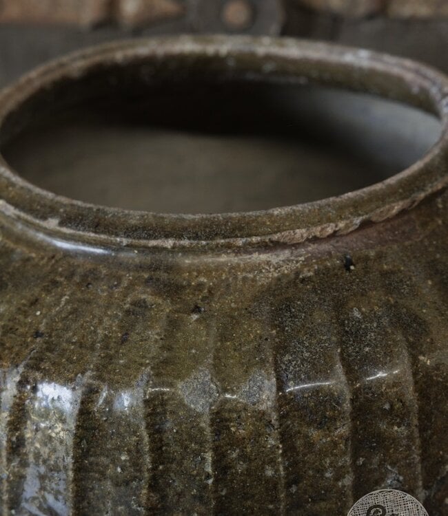 Be-Uniq Oude Zoutpot | Groen | China | H41 x D41 cm