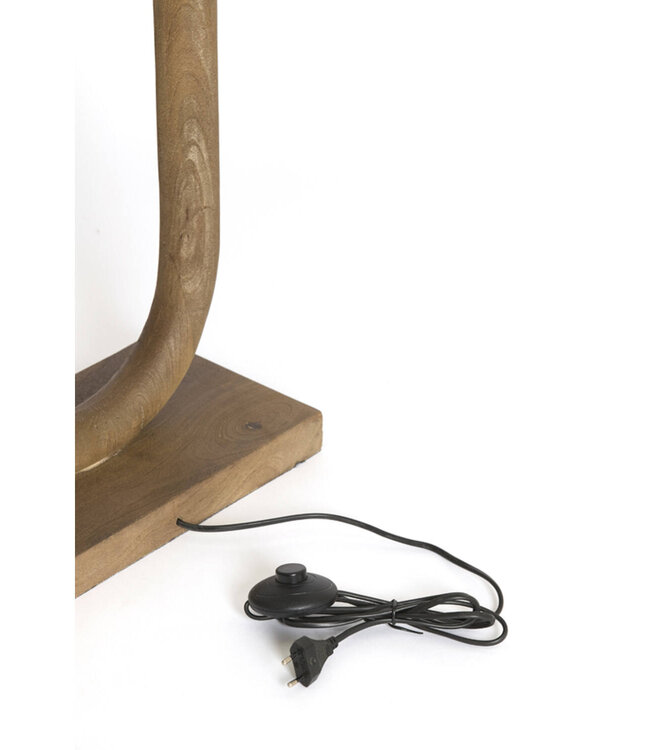 Light&Living Vloerlamp Paceco | Hout | H119xB35xD20 cm