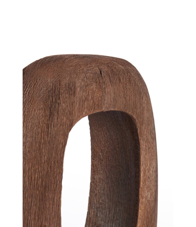 Light&Living Tafellamp Kelafo | Hout | Chocolade Bruin | H30 cm