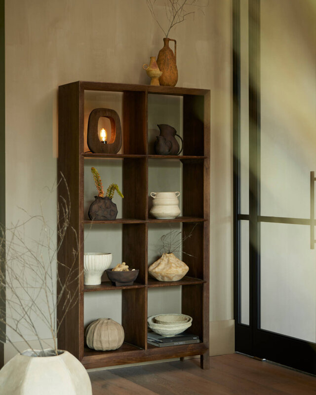 Light&Living Tafellamp Kelafo | Hout | Chocolade Bruin | H30 cm