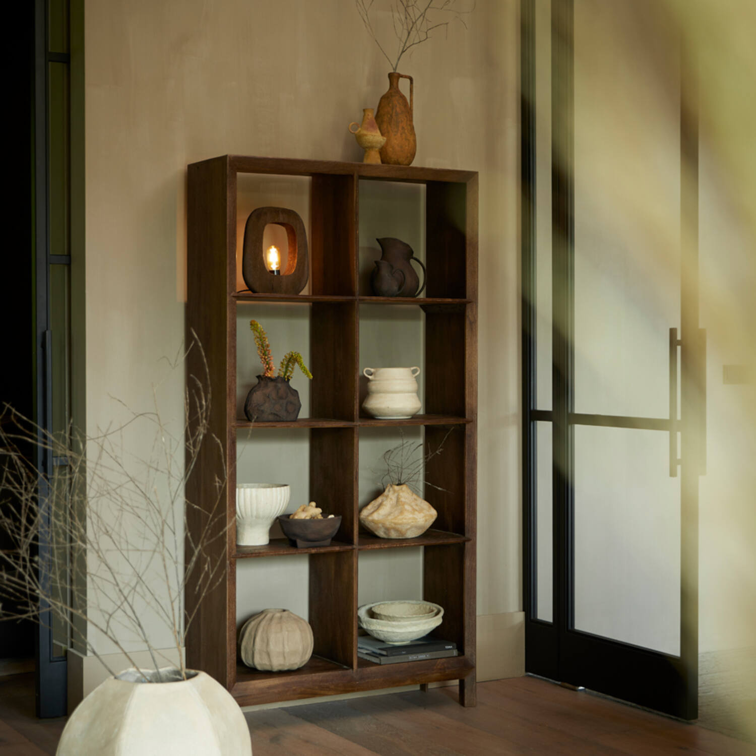 Light&Living Tafellamp Kelafo | Hout | Chocolade Bruin | H30 cm